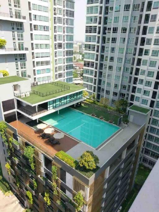 Apartment 1 Bedroom Bts Udomsuk Ban Khlong Samrong Exterior foto